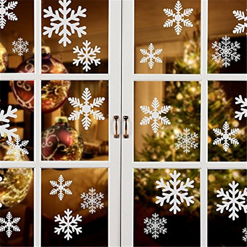 38 pcs/lot electrostatic snowflake Sticker Window Kids room